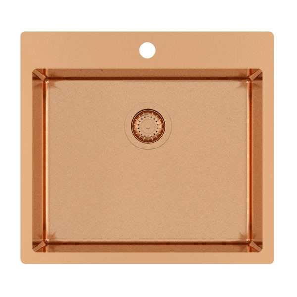 Helika TERRA100N Copper PVD Νεροχύτης Ανοξείδωτος Ένθετος