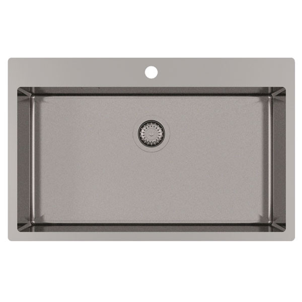 Helika TERRA100M Graphite PVD Νεροχύτης Ανοξείδωτος Ένθετος