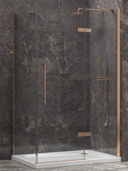 Karag Tinos 100 & TN-10 Rose Gold Καμπίνα Tετράγωνης Nτουζιέρας