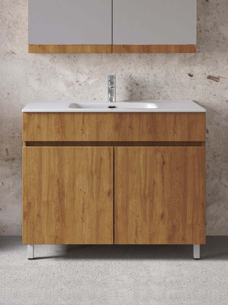 Furnibath Toledo 100 Walnut Βάση Επίπλου Μπάνιου Με Νιπτήρα
