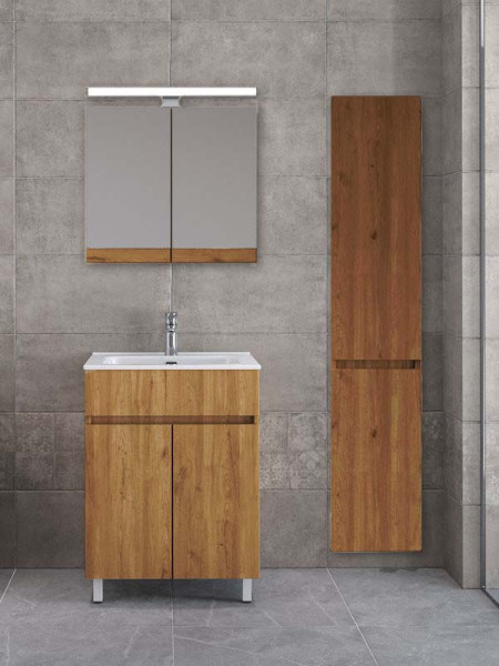 Furnibath Toledo 60 AWL Walnut Έπιπλο Μπάνιου Μελαμινικό