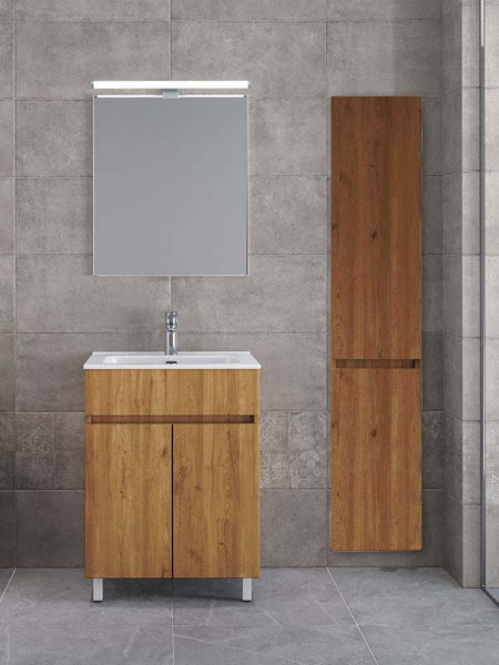 Furnibath Toledo 60 CWL Walnut Έπιπλο Μπάνιου Μελαμινικό