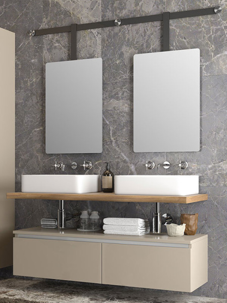 Furnibath TL Έπιπλο 100  Δρυς Όακ Έπιπλο Μπάνιου Μοντέρνο