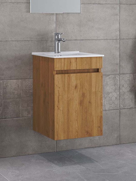Furnibath Valencia 41 Walnut Βάση Επίπλου Μπάνιου Με Νιπτήρα