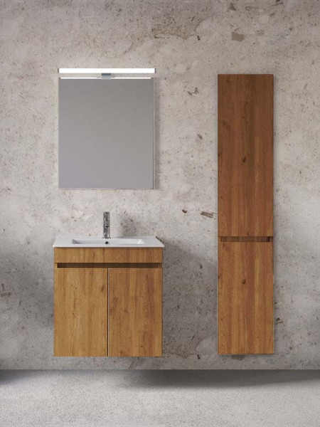 Furnibath Valencia 61 CWL Walnut Έπιπλο Μπάνιου Μελαμινικό