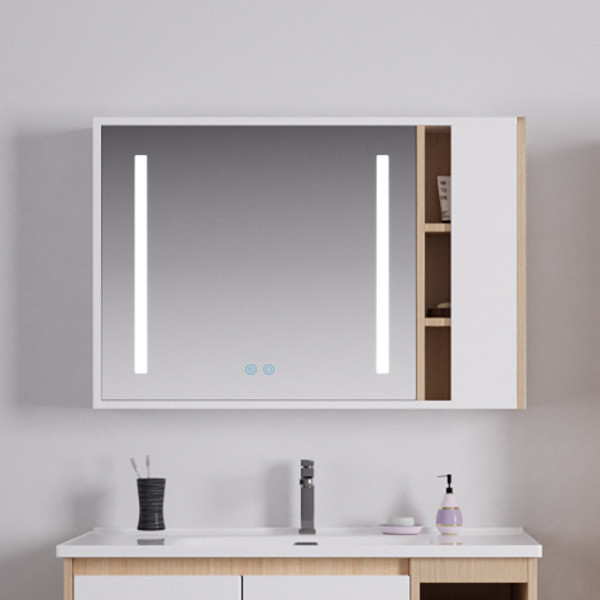 Martin Vera 100 White/Sonoma Καθρέπτης Επίπλου Μπάνιου