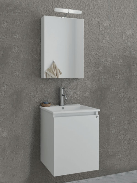 Drop Verona 40 White 5FVR040WH Έπιπλο Μπάνιου Λευκό