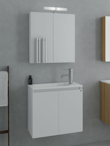 Drop Verona 55 White 5FVR055WH Έπιπλο Μπάνιου Λευκό