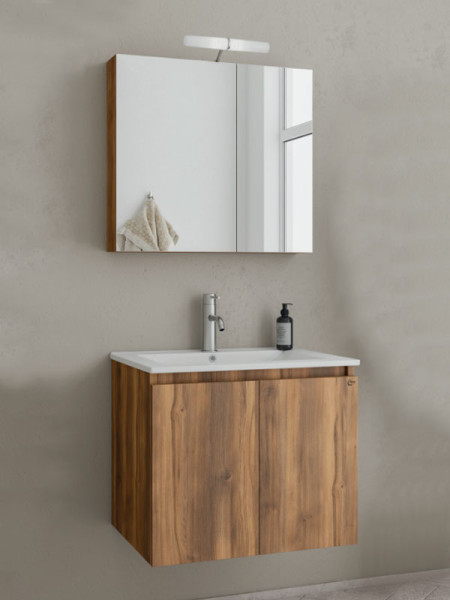 Drop Verona 60 Amber Baroque Oak 5FVR060BO Έπιπλο Μπάνιου Μελαμινικό