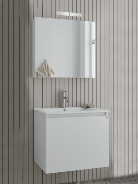 Drop Verona 60 White 5FVR060WH Έπιπλο Μπάνιου Λευκό