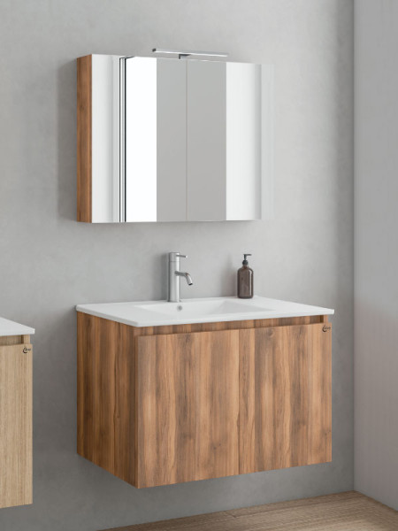 Drop Verona 75 Amber Baroque Oak 5FVR0750BO Έπιπλο Μπάνιου Μελαμινικό