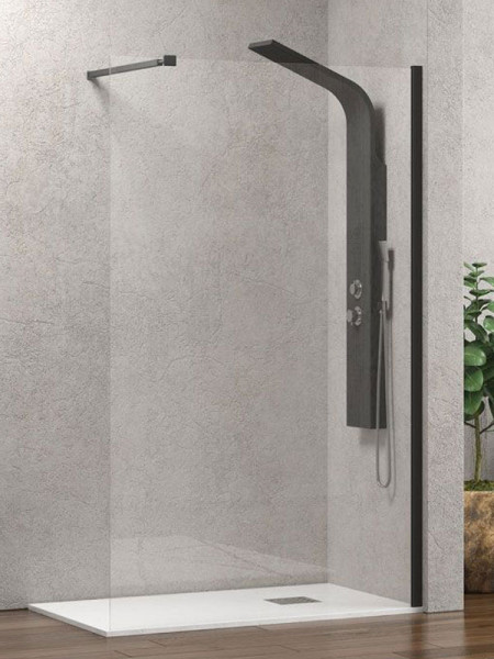 Karag Walkin 1 Black Καμπίνα Παραβάν Ντουζιέρας