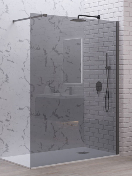 Karag Walkin 1 Gun Metal Fume Καμπίνα Παραβάν Ντουζιέρας