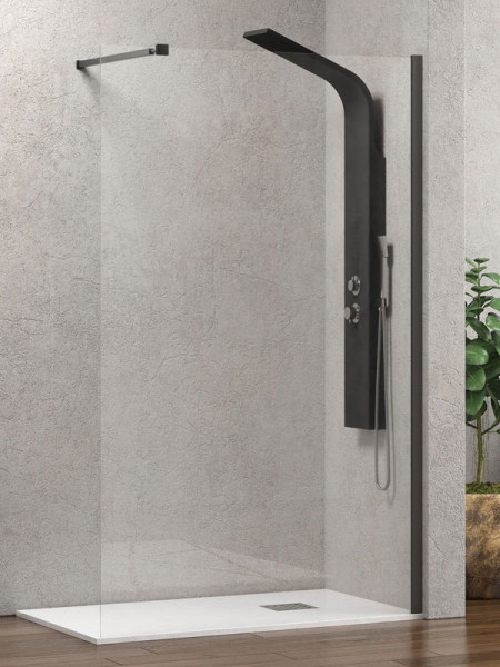 Karag Walkin 1 Gun Metal Καμπίνα Παραβάν Ντουζιέρας