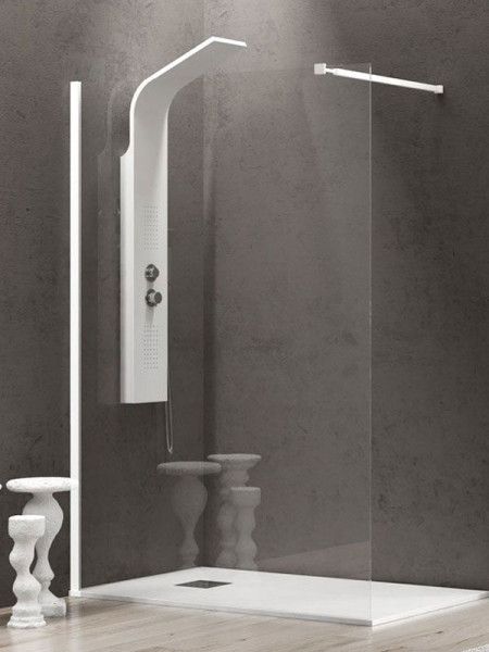 Karag Walkin 1 White Καμπίνα Παραβάν Ντουζιέρας