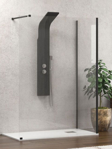 Karag Walkin 4 Black Καμπίνα Παραβάν Ντουζιέρας