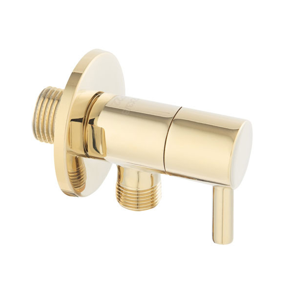 Ferro Z296-G Gold Γωνιακός Διακόπτης ½ x ½ Ίντσες