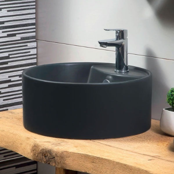 Adamidis Zero 44 Black Mat Νιπτήρας Χρωματιστός