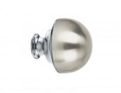 Viometale Vio 07.17/80.P7 Πόμολο Μπουλ Εξώπορτας Νίκελ Ματ / Χρώμιο