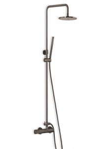 Eurorama Eletta Tecno 167065-410 Black Brushed Στήλη Ντους Με Μπαταρία