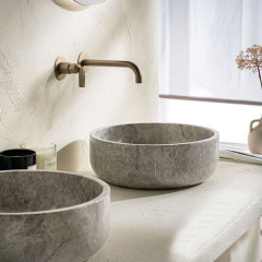 Fossil Thalo Marble DR 33-423 Tundra Grey Νιπτήρας Πέτρινος