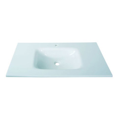 Gloria Glass White Stone 90 479006 Νιπτήρας Γυάλινος Επίπλου