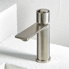 Armando Vicario Halo 515010-110 Inox Finish Μπαταρία Νιπτήρος Χαμηλή