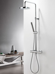 Eurorama Eletta Tecno 615066-100 Chrome Στήλη Ντους Με Μπαταρία