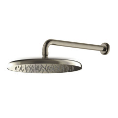 Armando Vicario Lumiere 800843-410 + 800844-410 Black Brushed Κεφαλή & Μπράτσο Ντους