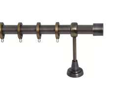 Import Σειρά Β - Τάπα Κουρτινόξυλο Ø25 Οξειδέ