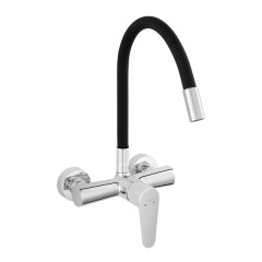 Ferro Algeo BAG5UFB Chrome Μπαταρία Κουζίνας Τοίχου