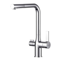 Buades Aqua Pure BD.510S021.CH Chrome Μπαταρία Κουζίνας Πάγκου