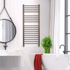 Thermo Bellavia BEL12050-221 Θερμαντική Πετσετοκρεμάστρα Antique Brass 50 X 120