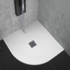 Karag Classic Signal White 9003 Ντουζιέρα Συνθετική Ημικυκλική