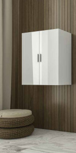 Drop Ντουλάπι 60 White 5ΝΚR060WH Ντουλάπι Επίπλου Μπάνιου