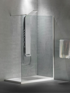 Devon Iwis Walk-In White Matt Καμπίνα Παραβάν Ντουζιέρας