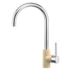 Sanitec Doppio Classic 45 Granite Cappuccino Μπαταρία Κουζίνας Πάγκου