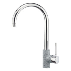 Sanitec Doppio Classic 04 Granite Grey Μπαταρία Κουζίνας Πάγκου