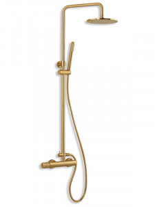 Eurorama Eletta Chester 168065-201 Light Gold Brushed Στήλη Ντους Με Μπαταρία