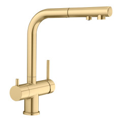 Blanco Fontas-S II Satin Gold 526694 Μπαταρία Κουζίνας Αποσπώμενη