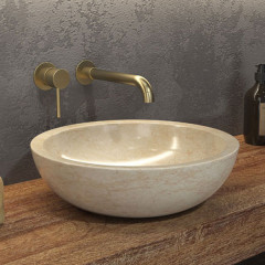 Karag Elena SBP Cream Νιπτήρας Πέτρινος