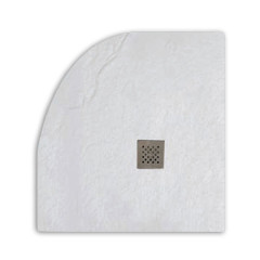 Karag Pietra Bianco Ντουζιέρα Συνθετική Ημικυκλική