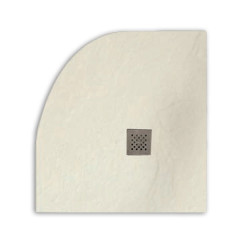 Karag Pietra Cream Ντουζιέρα Συνθετική Ημικυκλική