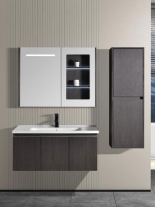 Martin Lavare 100 Grey Έπιπλο Μπάνιου Carbon PC Αδιάβροχο