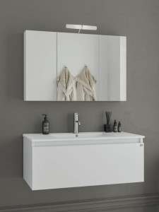 Drop Liberty 90 White 5FLI090WH Έπιπλο Μπάνιου Λευκό