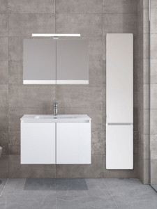 Furnibath Madrid 80 AWH White Έπιπλο Μπάνιου Μελαμινικό