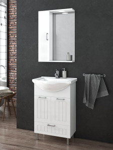 Drop Ritmo 55 White Έπιπλο Μπάνιου Λευκό