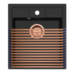 Helika RM-2845 PVD Copper Επιφάνεια Αποστράγγισης Νεροχύτη