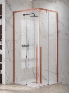 Karag Santorini 100 Rose Gold Καμπίνα Tετράγωνης Nτουζιέρας