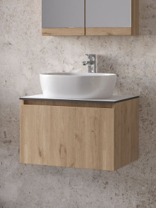 Furnibath Sevilla 60 Compact Walnut Βάση Επίπλου Μπάνιου Με Νιπτήρα